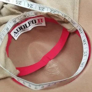 Adolfo II | Accessories | Vintage Adolfo Ii Tan Wool Hat W  display picture 1